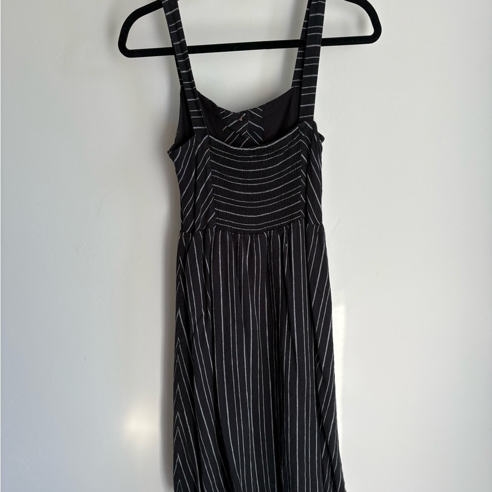 RW&CO. Black and White Striped Midi Dress - Picture 2 of 2